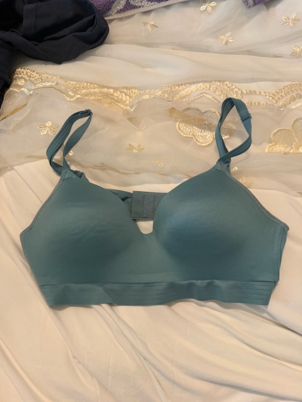 Blue push up bra in size small